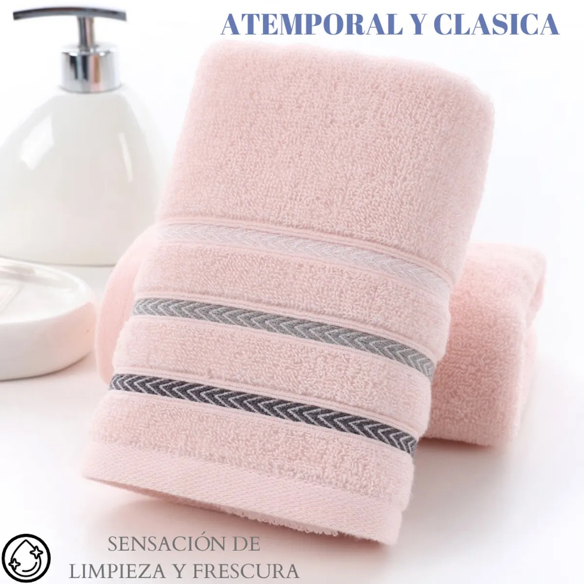 GENERICO - Pack De 6 Toallas De Algodon  75x35 cm Cocina Ducha Bano