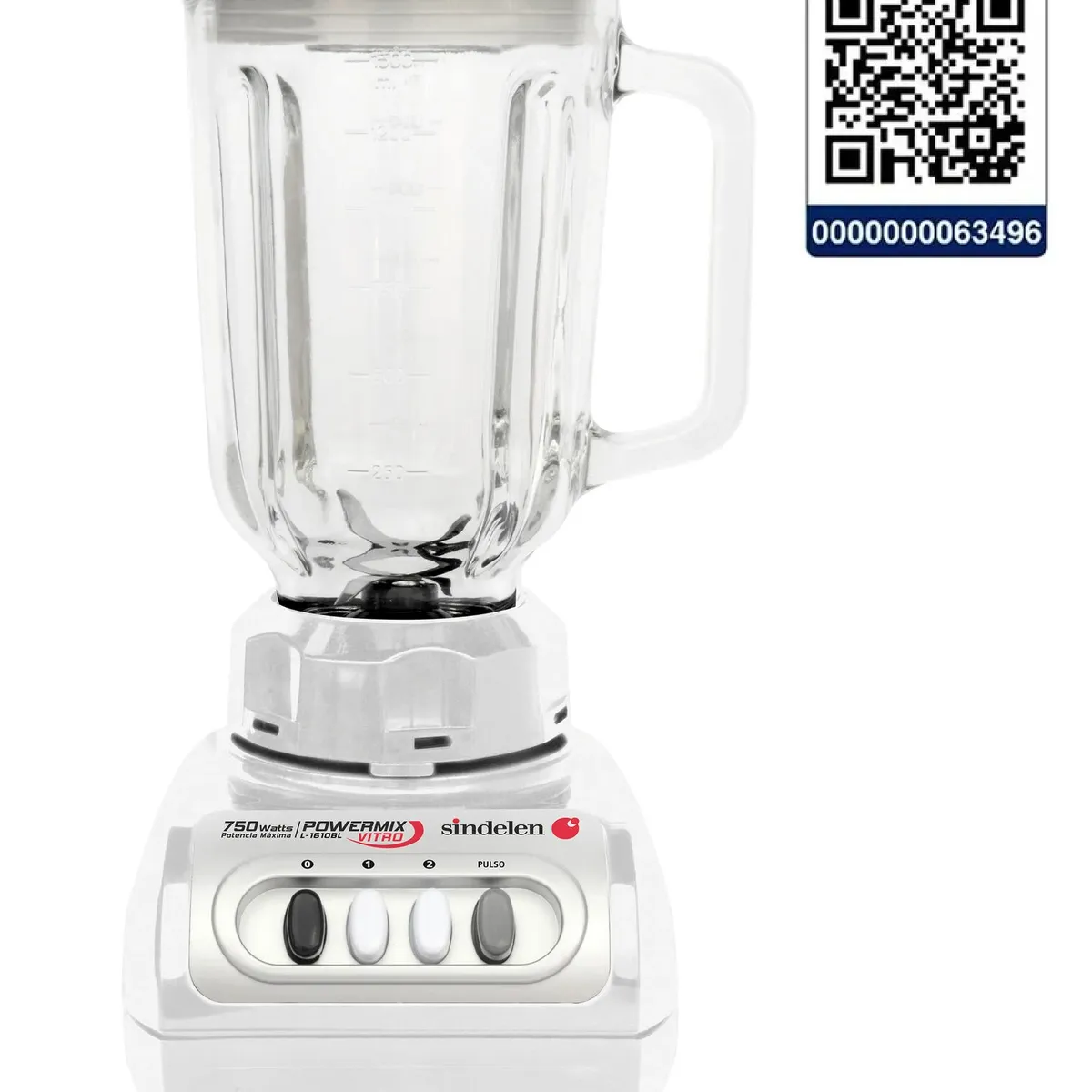 SINDELEN - Licuadora Juguera Sindelen L-1610BL con Jarro de Vidrio 15lt 750w