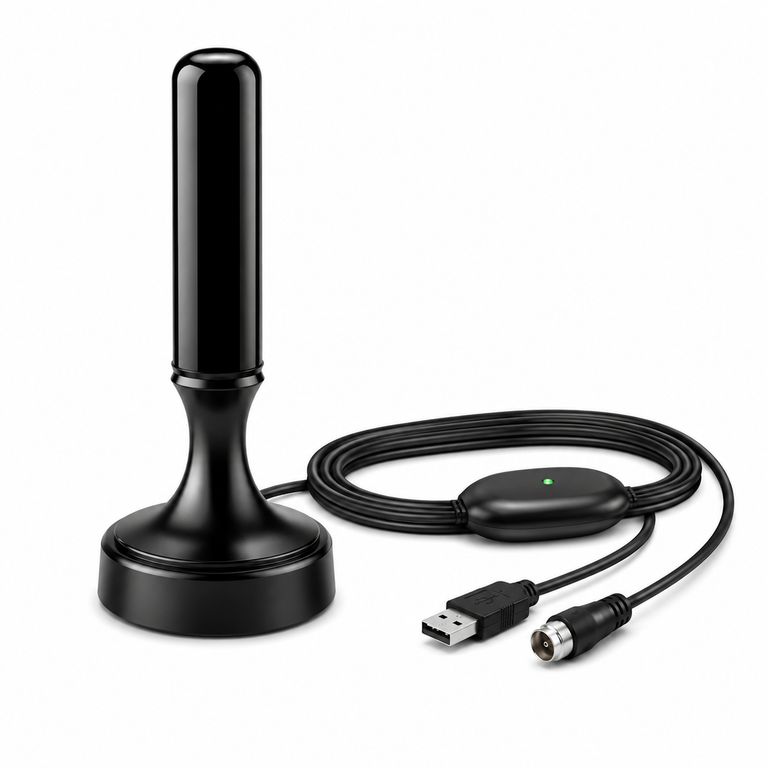 TECNOLAB Antena de TV Digital Amplificada 5MT 4K Ultra HD / FHD TL590
