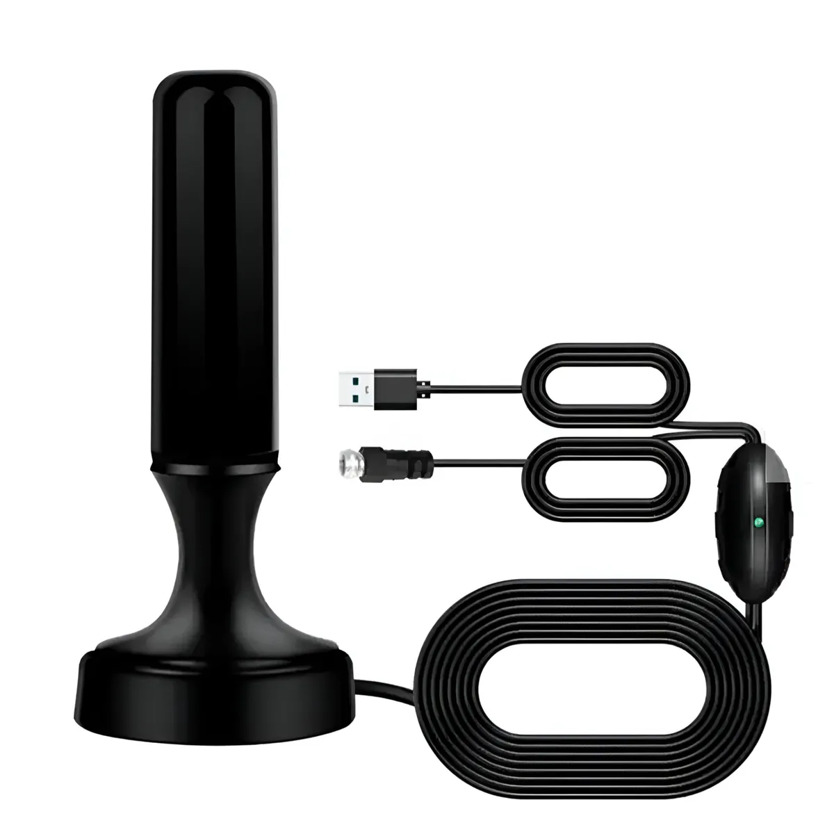 TECNOLAB - Antena de TV Digital Amplificada 5MT 4K Ultra HD / FHD TL590