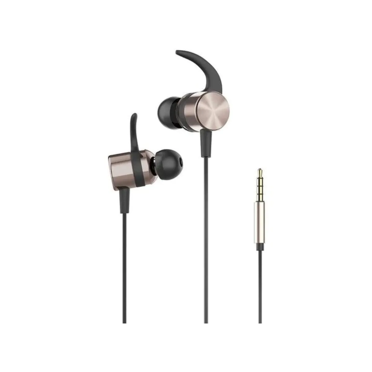 HP - AUDIFONO IN EAR METALICO DORADO DHH-3114
