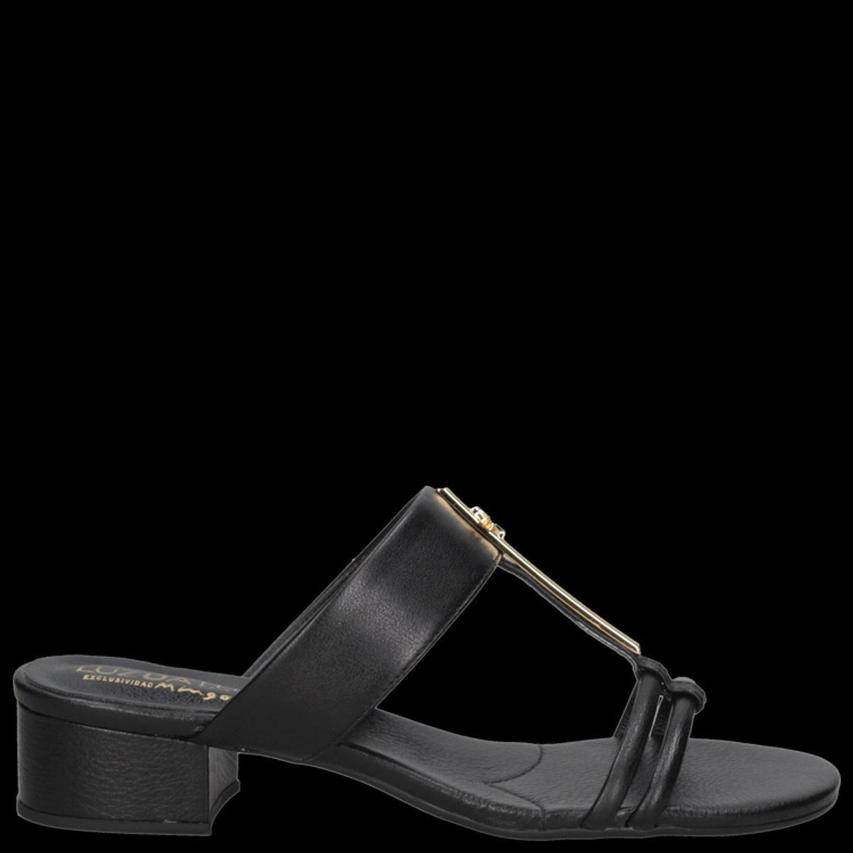 LUZ DA LUA - Sandalia Casual Mujer Negro Luz Da Lua