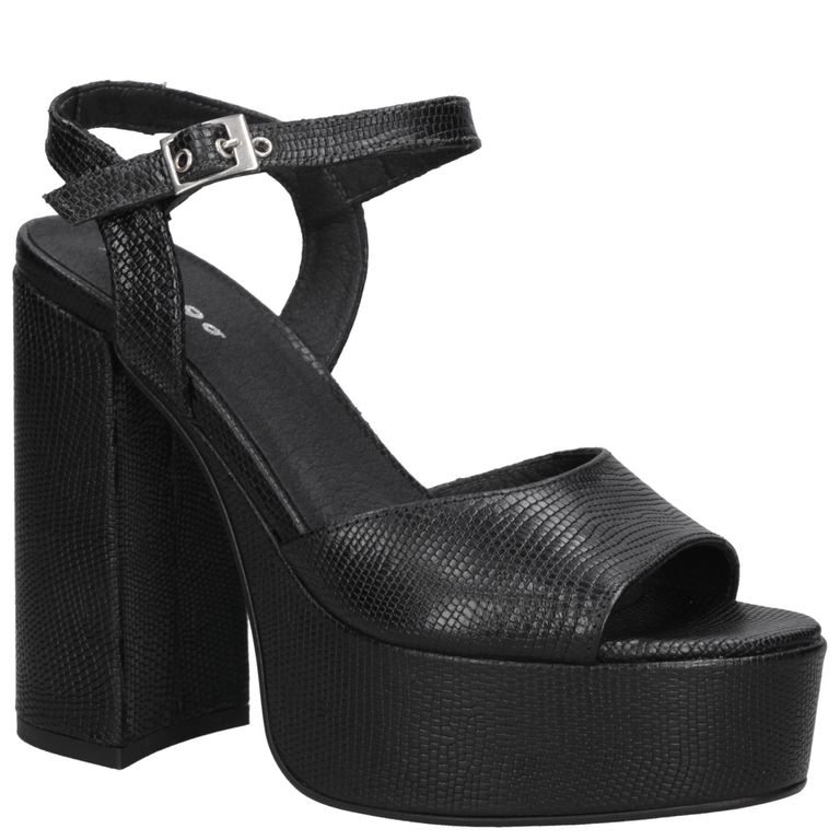 Sandalia Casual Mujer Negro