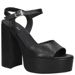 MINGO - Sandalia Casual Mujer Negro