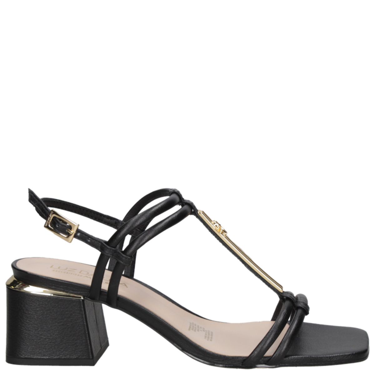 LUZ DA LUA - Sandalia Casual Mujer Negro Luz Da Lua