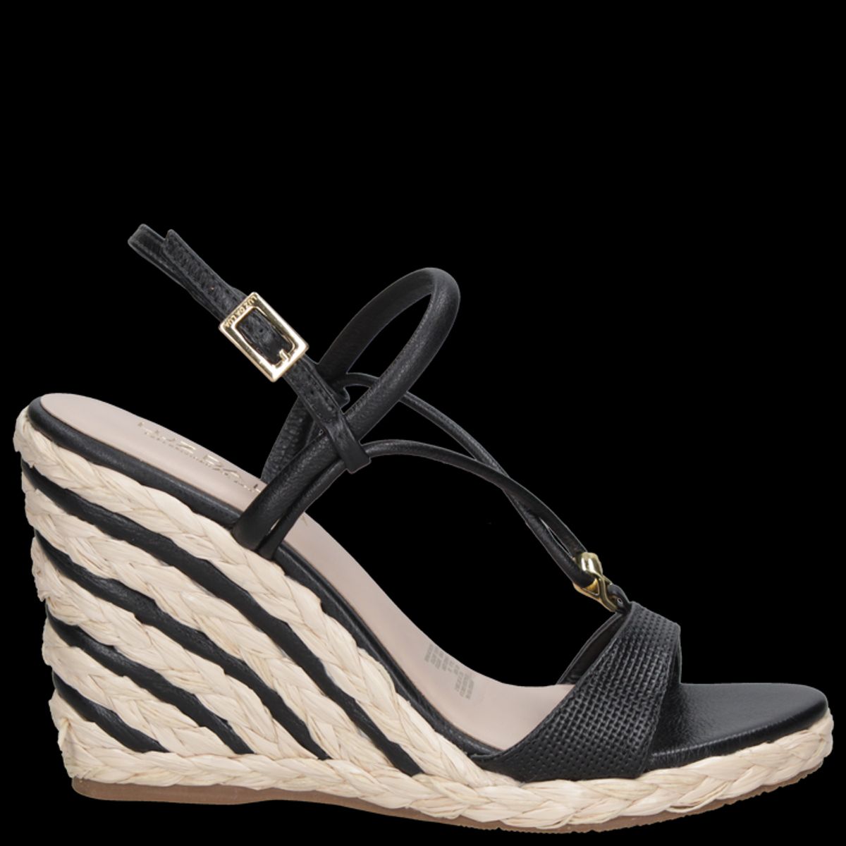 LUZ DA LUA - Sandalia Casual Mujer Negro Luz Da Lua