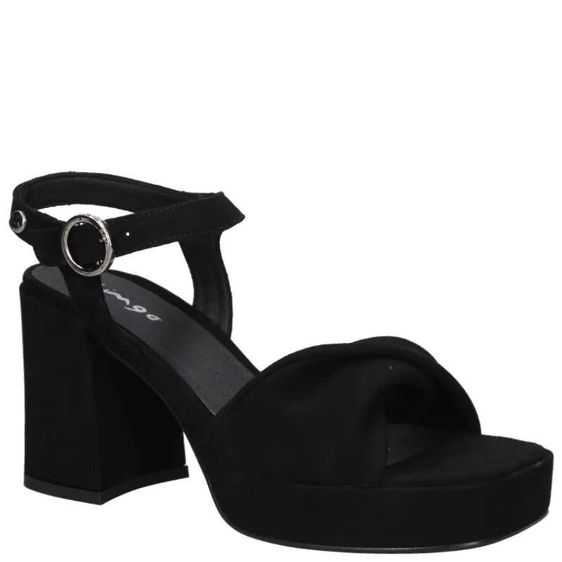 MINGO - Sandalia Casual Mujer Negro Mingo