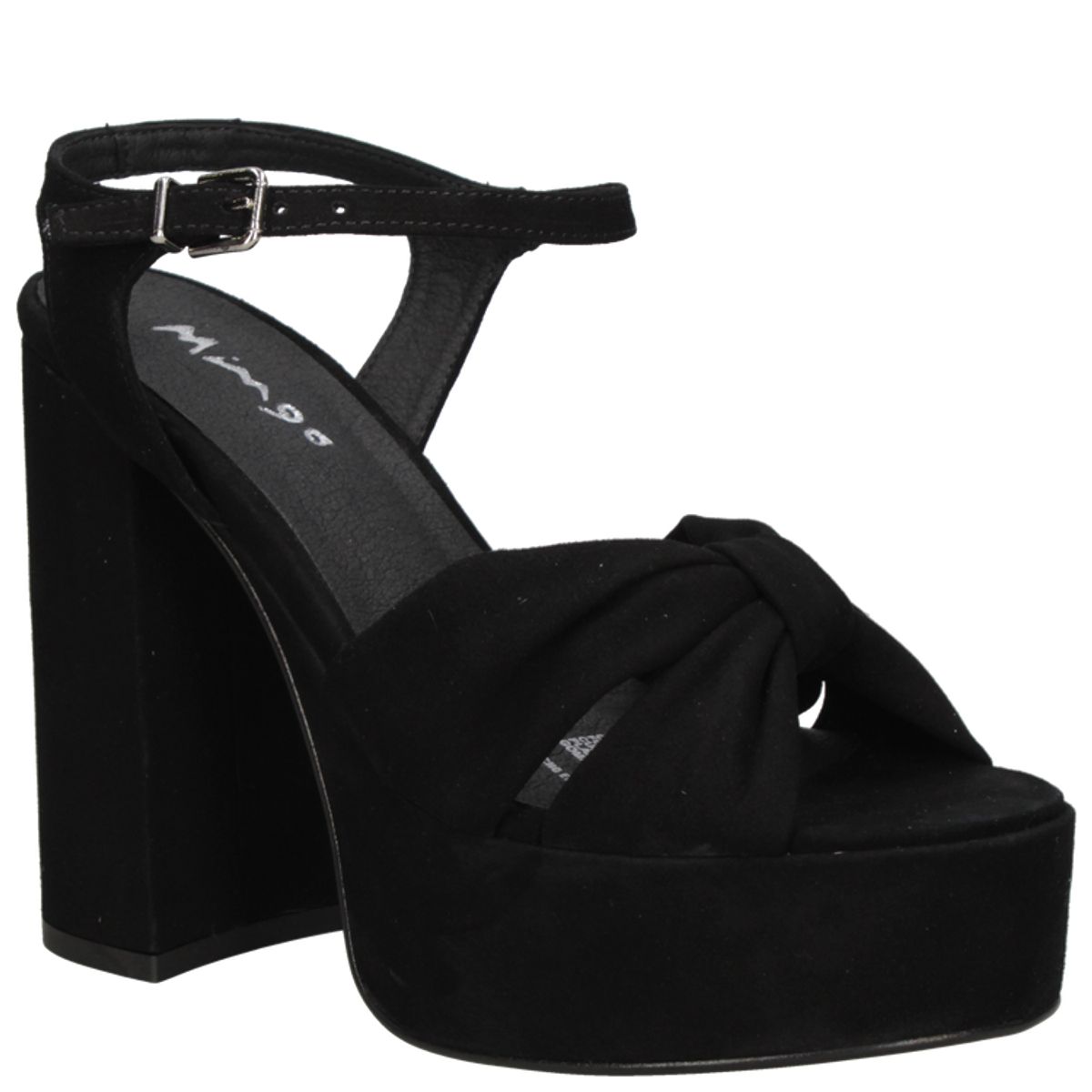 MINGO - Sandalia Casual Mujer Negro Mingo