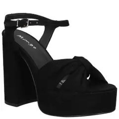 MINGO - Sandalia Casual Mujer Negro