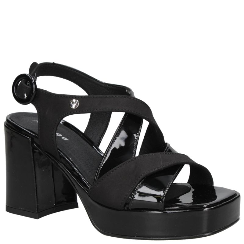 MINGO - Sandalia Casual Mujer Negro Mingo