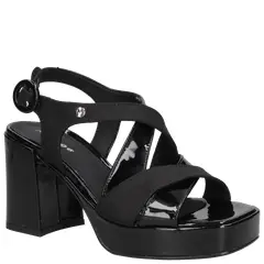 MINGO - Sandalia Casual Mujer Negro