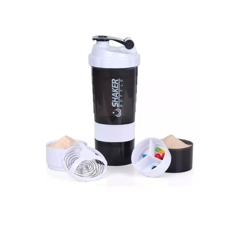 SPIDER TECH - Botella Deportiva Shaker Proteina Mezclador Batidos Fitness