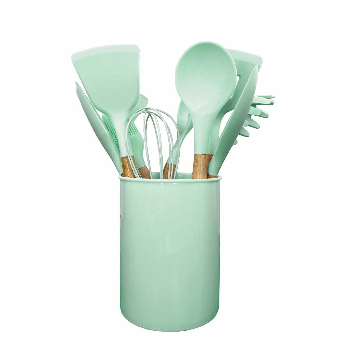 OEM - SET DE 12 PIEZAS UTENSILIOS DE COCINA DE SILICON