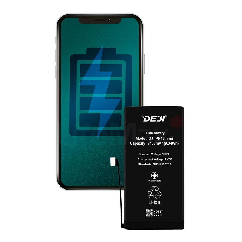 GENERICO - Bateria Compatible con Iphone 13 Mini DEJI Capacidad 2406mAh
