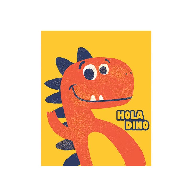 DAVANTI - Alfombra Decorativa Infantil Hola Dino 110x140cm