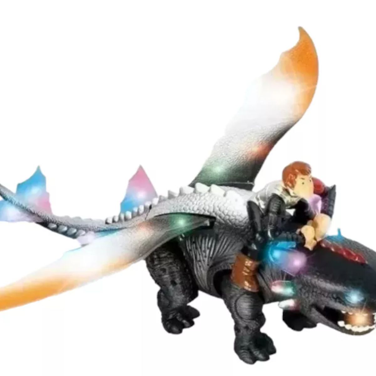 GENERICO - Juguete Dragon Chimuelo Prehistorico Sonido Y Luces Niños