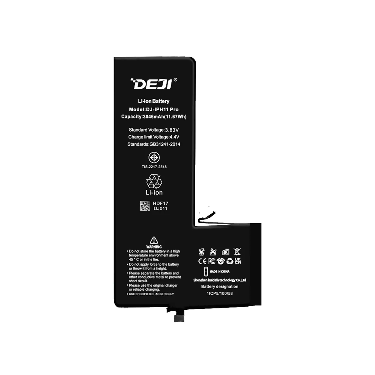 GENERICO - Bateria Compatible con Iphone 11 Pro DEJI Capacidad 3046mAh