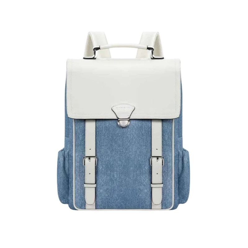 ECOSUSI - Ecosusi Mochila Inspiración Denim para Notebook 15.6 pulg - Azul