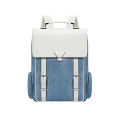 ECOSUSI - Mochila Inspiración Denim para Notebook 15.6 pulg - Azul