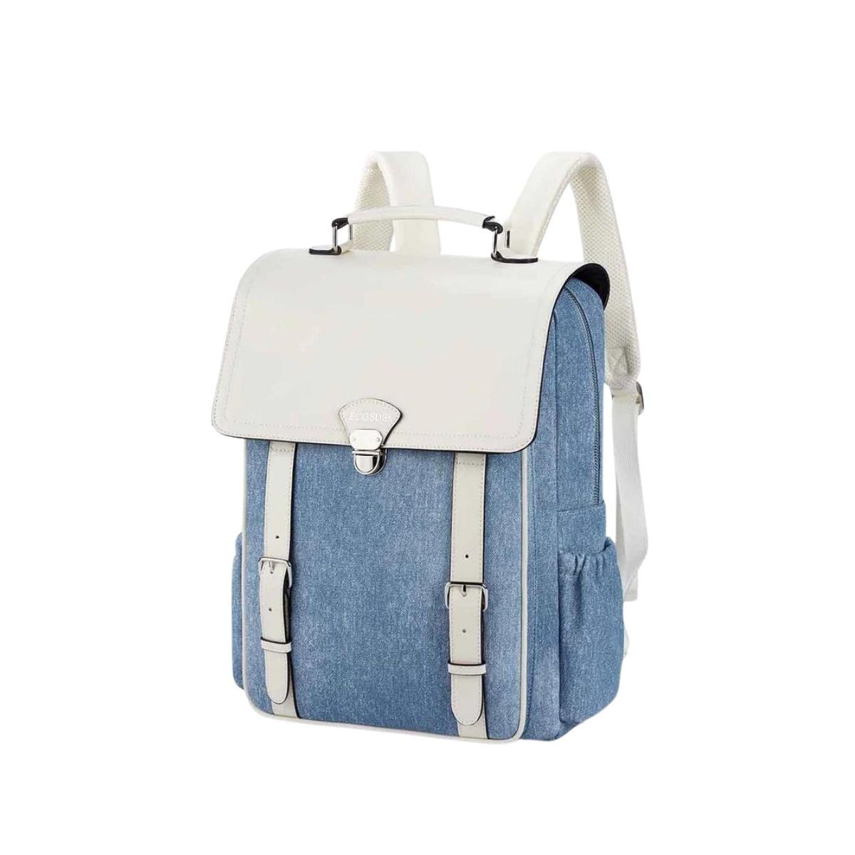 ECOSUSI - Ecosusi Mochila Inspiración Denim para Notebook 15.6 pulg - Azul