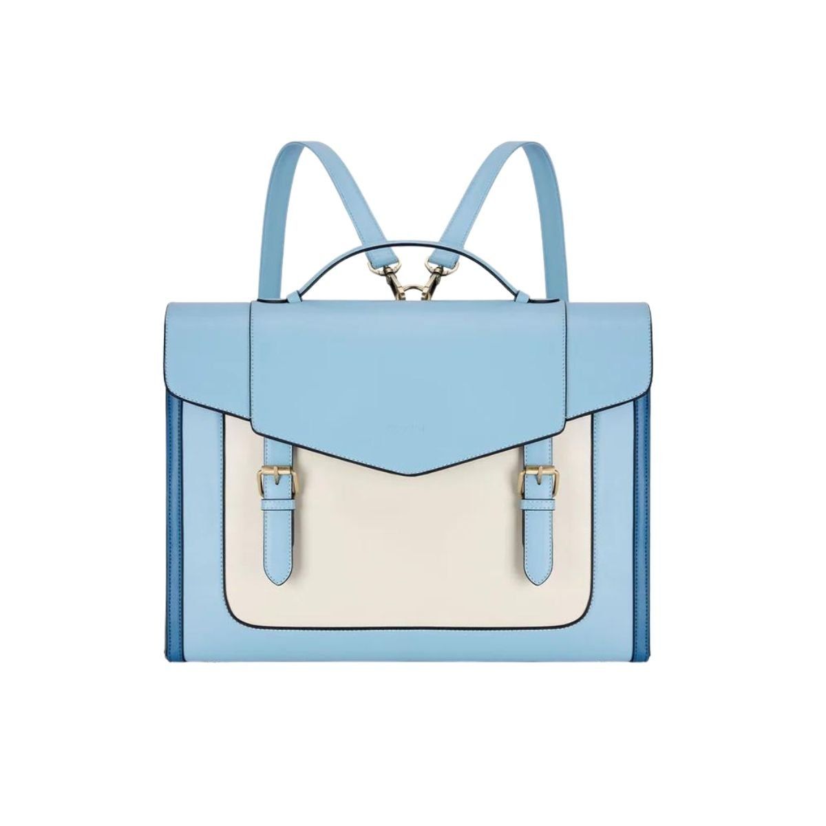 ECOSUSI - Ecosusi Maletín y Mochila Julie para Notebook 15.6 pulg - Celeste