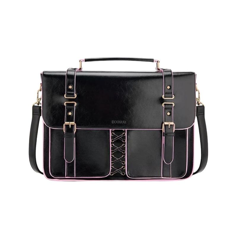 ECOSUSI - Ecosusi Maletín y Mochila Emily para Notebook 15.6 pulg - Negro