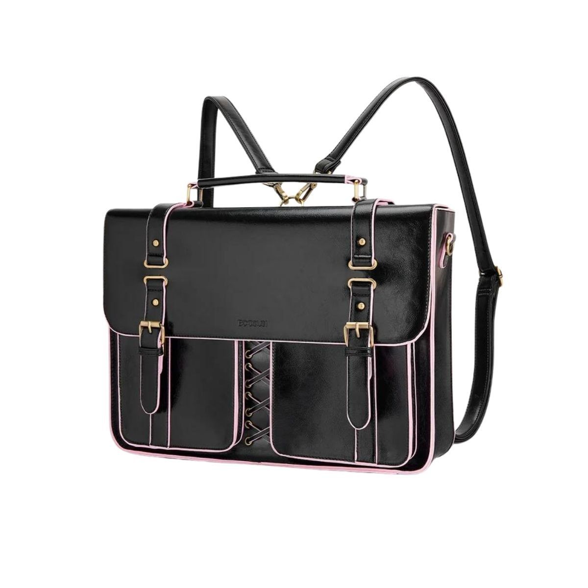 ECOSUSI - Ecosusi Maletín y Mochila Emily para Notebook 15.6 pulg - Negro