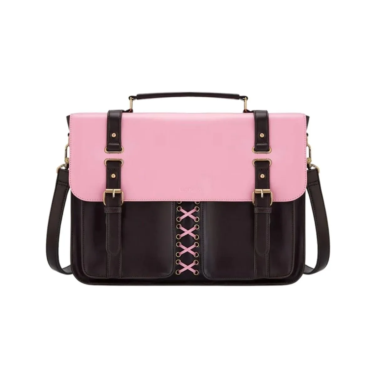 ECOSUSI - Ecosusi Maletín y Mochila Victoria para Notebook 15.6 pulg - Rosa Café