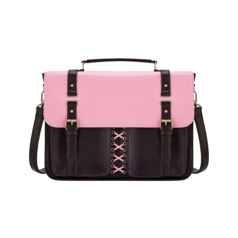 ECOSUSI - Ecosusi Maletín y Mochila Victoria para Notebook 15.6 pulg - Rosa Café