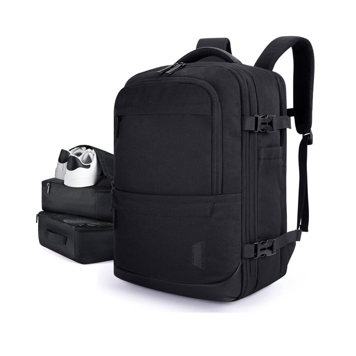 BAGSMART - Bagsmart Mochila Falco 30 L - 40 L Expandible + 3 Organizadores Negro