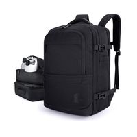 Mochila Falco 30 L - 40 L Expandible + 3 Organizadores Negro