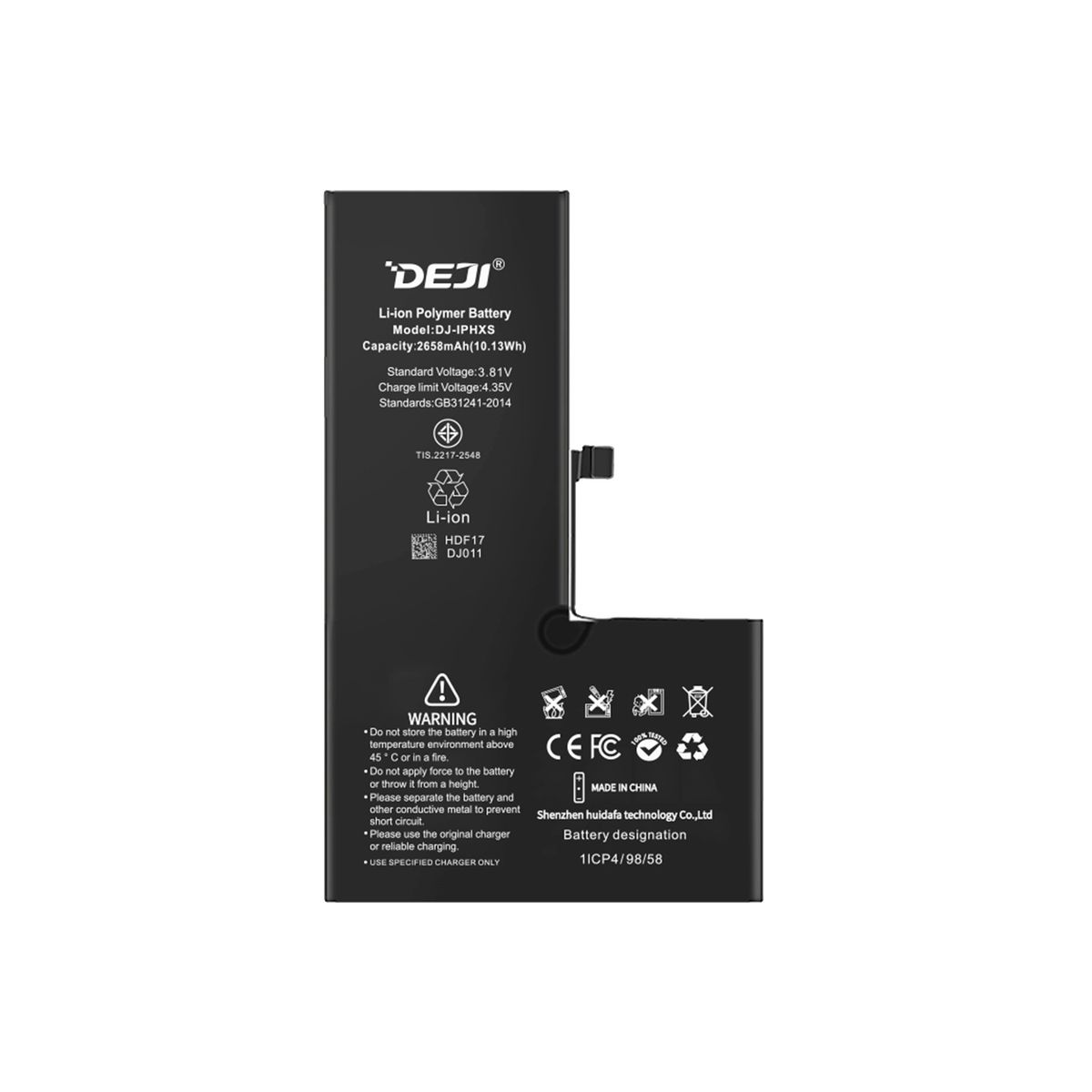 GENERICO - Bateria Compatible con Iphone XS DEJI Capacidad 2658mAh