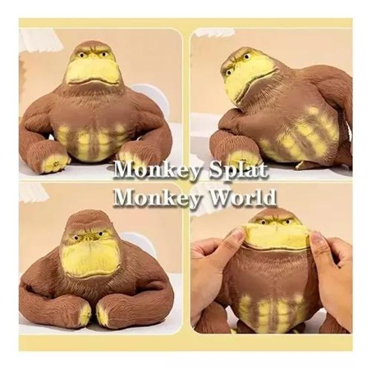 GENERICO - Monkey World Latex Gorilla Soft Decompression Toy