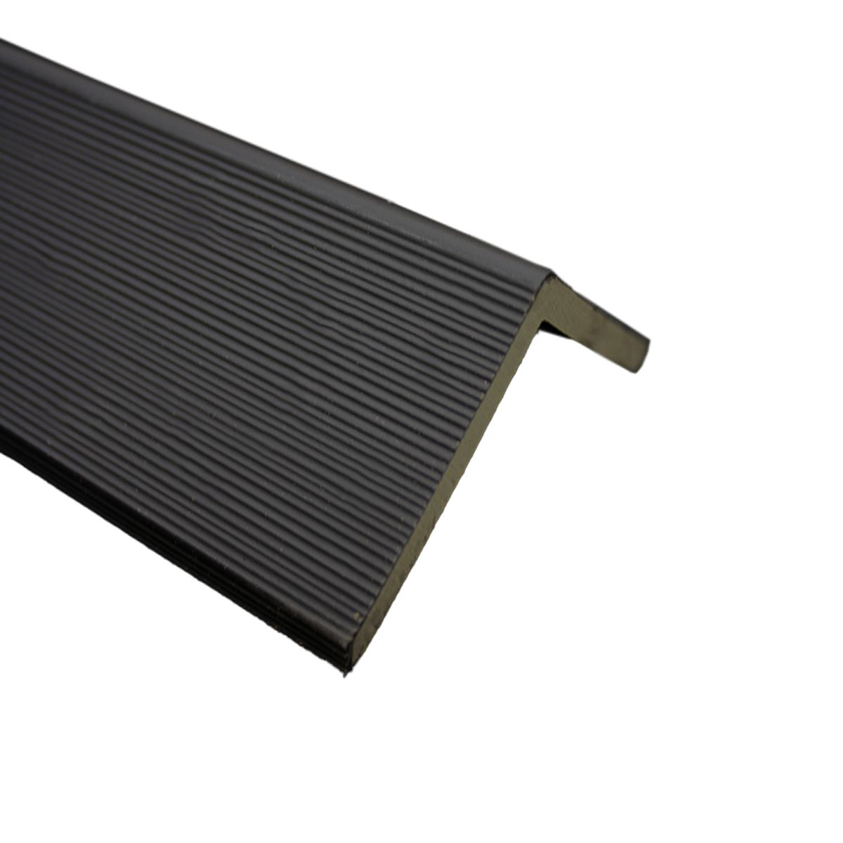 QRUBBER - Perfil para Wall Panel WPC Gris 2,4mts x 5,5cm QRubber