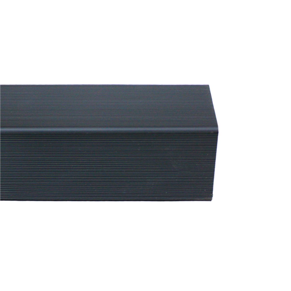 QRUBBER - Perfil para Wall Panel WPC Gris 2,4mts x 5,5cm QRubber