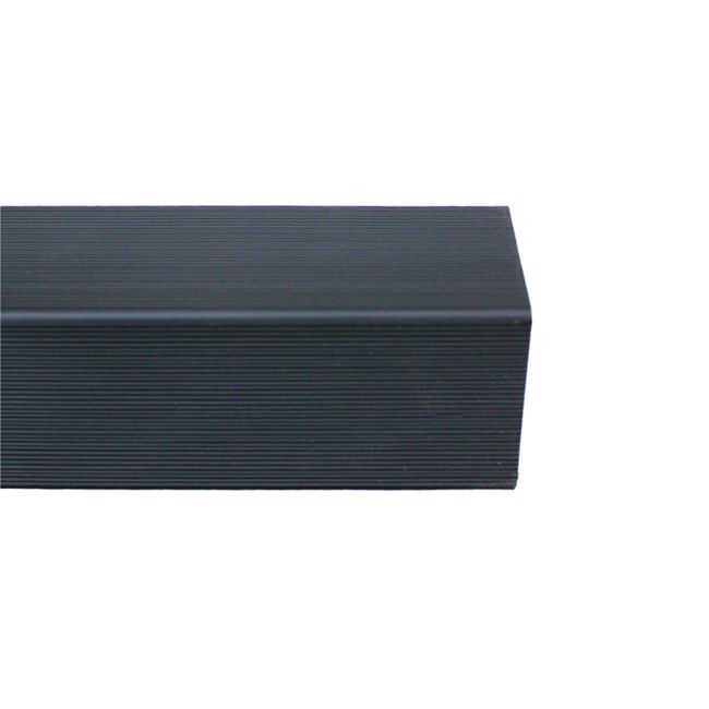 QRUBBER - Perfil para Wall Panel WPC Gris 2,4mts x 5,5cm QRubber
