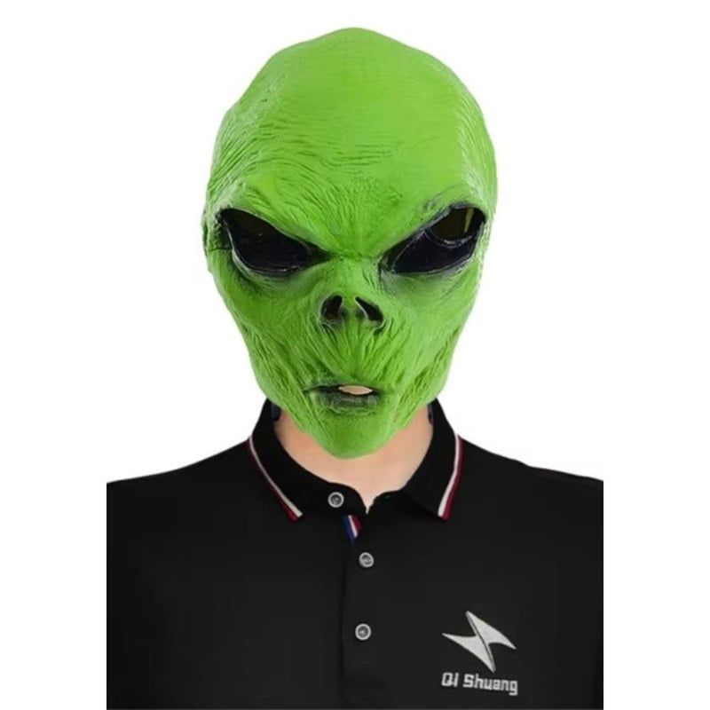 SM - Mascara Marciano con Guantes Alien Verde SM
