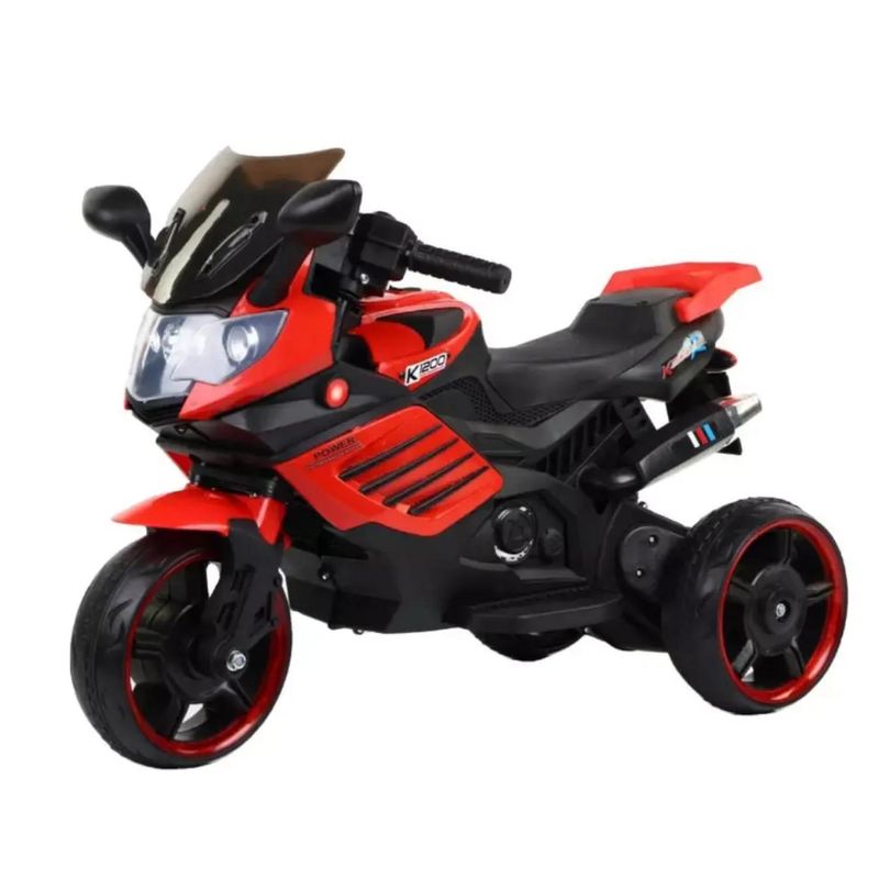 AUCKLAND OUTDOOR - Moto 3 Ruedas Niño Auto Juguete Antivuelco Luz Sonido Roja