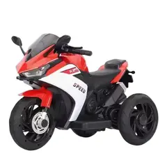 AUCKLAND OUTDOOR - Moto Electrica Auto Juguete KQ Grande Luz Sonido Roja 3 Rued