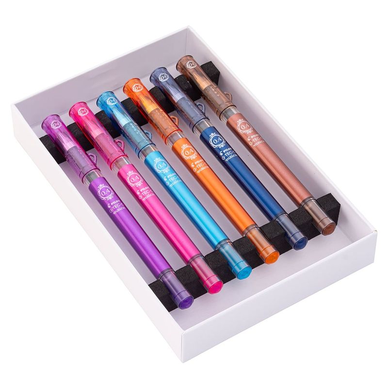 PILOT - Set 6 Lápices Gel Gtec Maica 04mm 06 Pilot