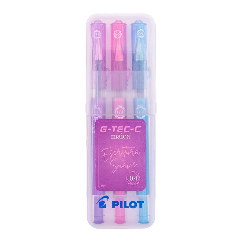 PILOT - Set 3 Lápices Gel Gtec Maica 04mm 04 Pilot