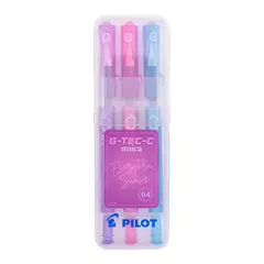 PILOT - Set 3 Lápices Gel Gtec Maica 04mm 04