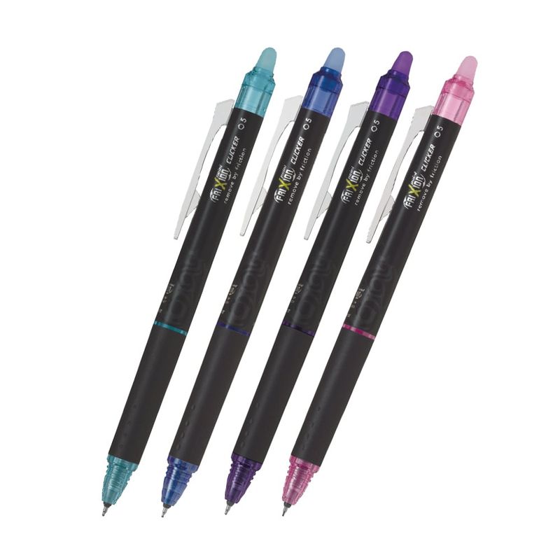 PILOT - Set 4 Lápices Gel Frixion Black Edition 05mm 02 Pilot