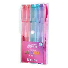PILOT - Set 6 Lápices Pasta Super Grip G 10mm Full Color