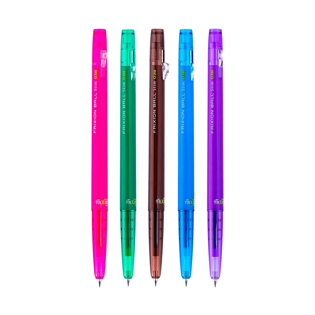 PILOT - Set 5 Lápices Gel Frixion Ball Slim 038mm 06 Pilot