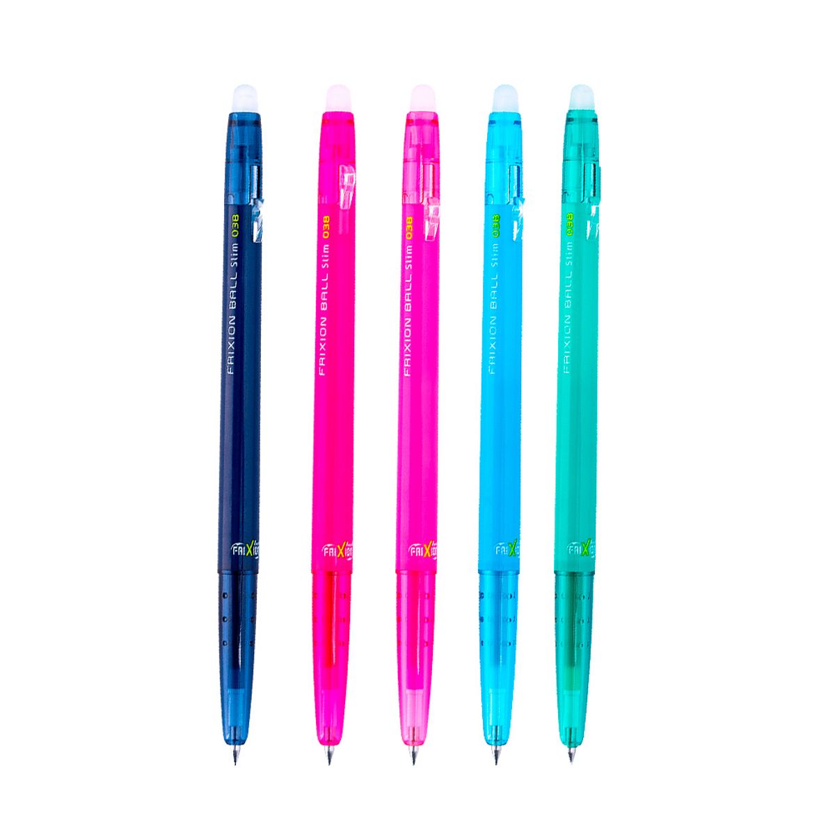PILOT - Set 5 Lápices Gel Frixion Ball Slim 038mm 06 Pilot