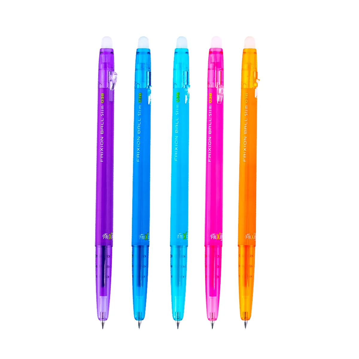 PILOT - Set 5 Lápices Gel Frixion Ball Slim 038mm  Pilot
