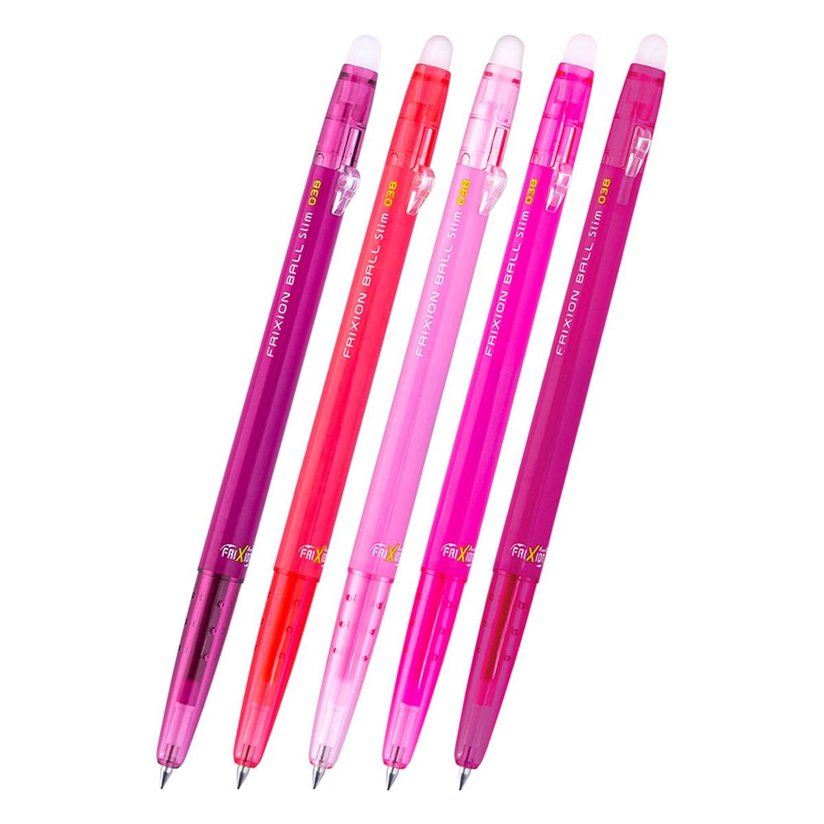 PILOT - Set 5 Lápices Gel Frixion Ball Slim 038mm 01 Pilot