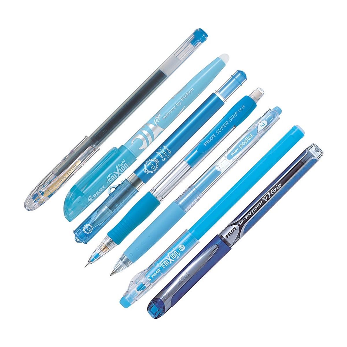 PILOT - Set 7 Lápices Celeste Surtidos Pilot