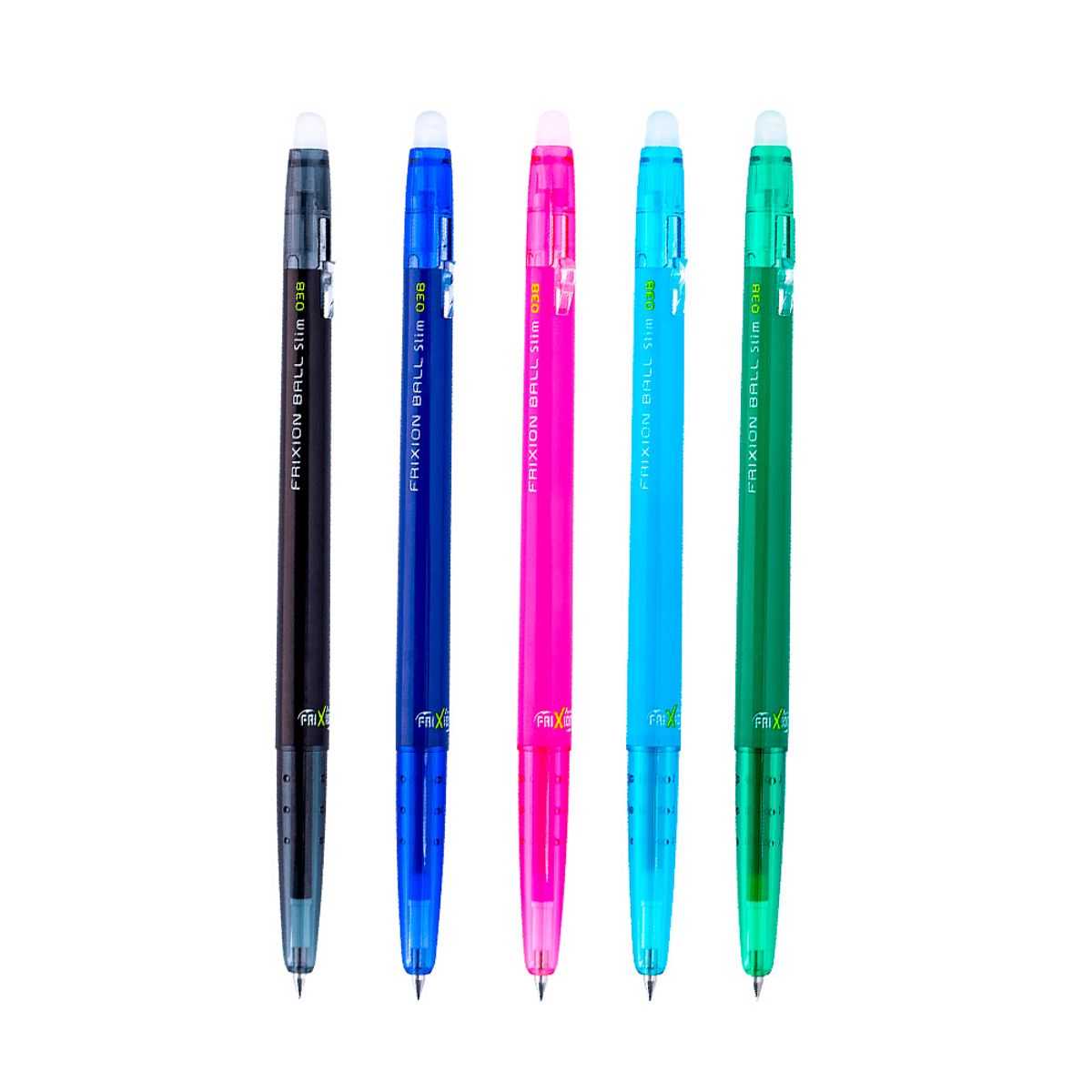 PILOT - Set 5 Lápices Gel Frixion Ball Slim 038mm 05 Pilot